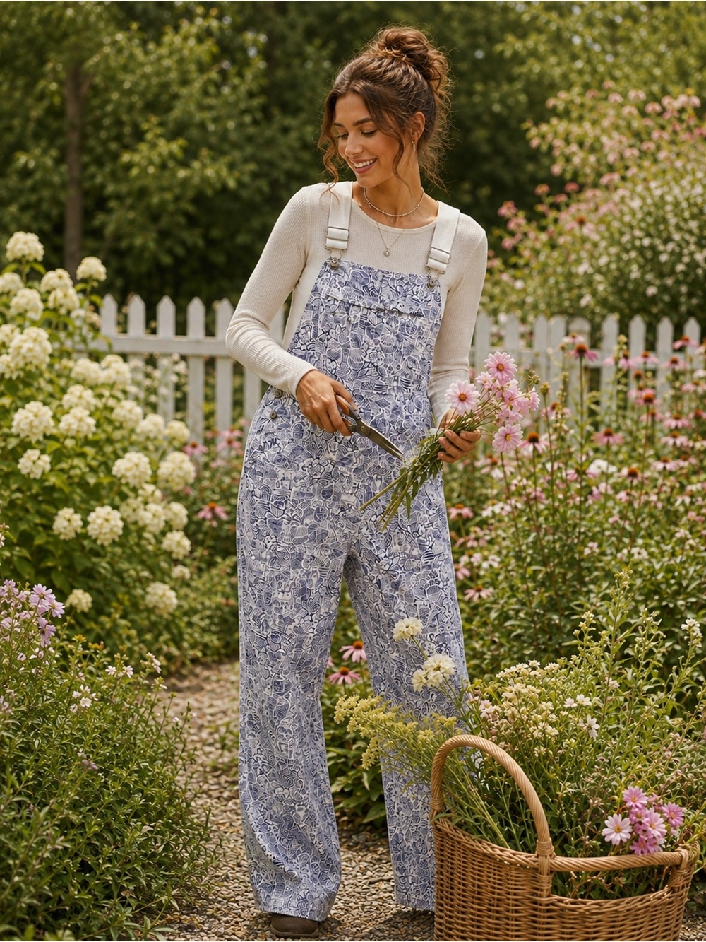 Duluth Trading Co. Heirloom Gardening Overalls in Farm Toile